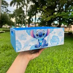 Caja organizadora mediana con temática de Stitch 
