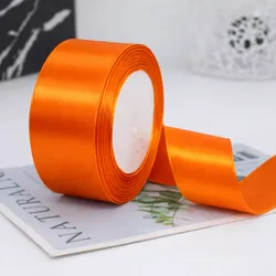 -Cintas de satén color naranja🧡