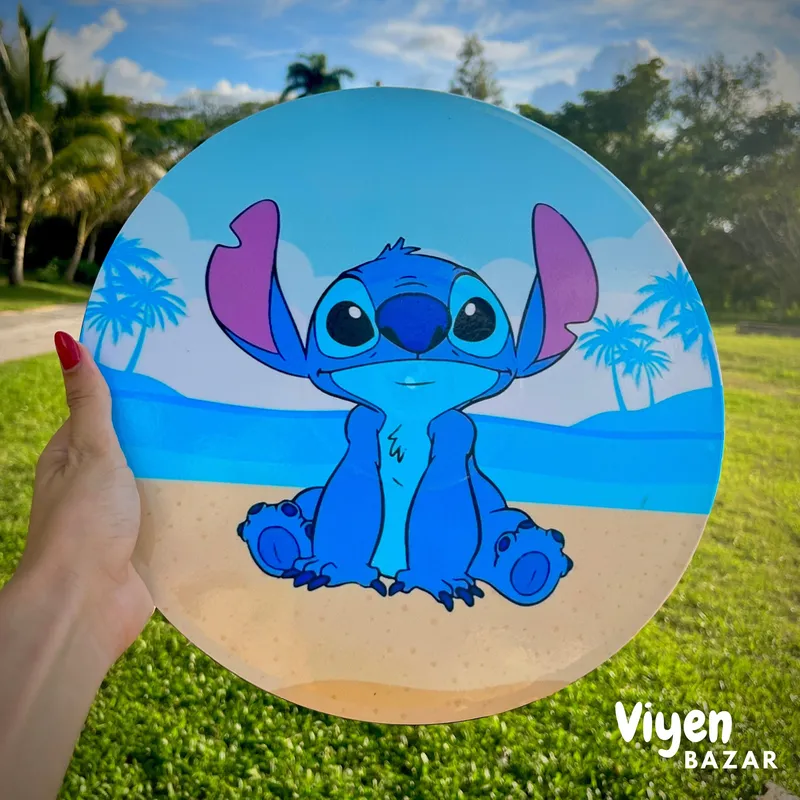 Disco con temática de Stitch.💙