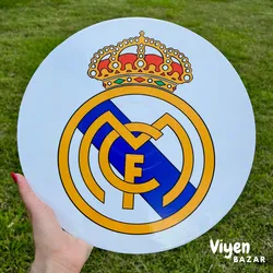 Disco de vinilo con temática del Real Madrid