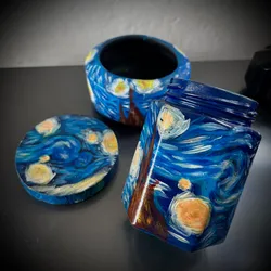 Juego de piezas con temática de Van Gogh.💙
