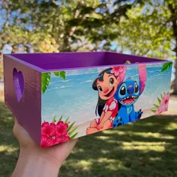 Organizador mediano con temática de stitch.