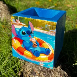 Organizador mini con temática de Stitch .💙