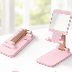 -Porta celular rosa con espejo incluido. 💖