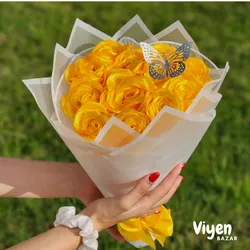 Ramo de rosas amarillas.💛