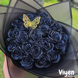 Ramo de rosas negras.🖤