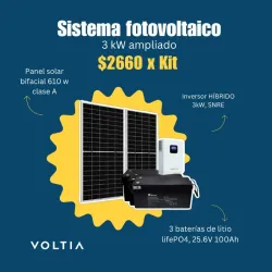 Kit 3 kW ampliado 