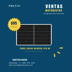 Paneles solares bifaciales 610w + de 36 unidades