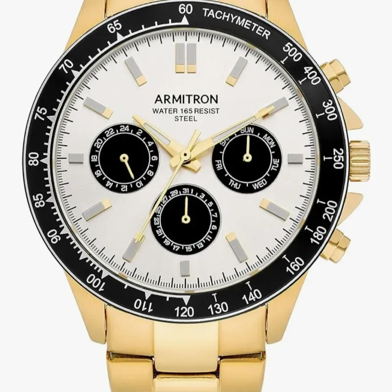 Armitron Gold Watch men 44 mm