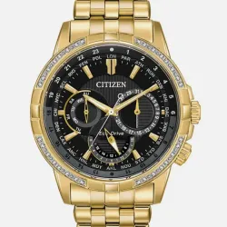 Citizen Ecodrive Calendrier mens 44 mm watch Diamond Accent Day Date  