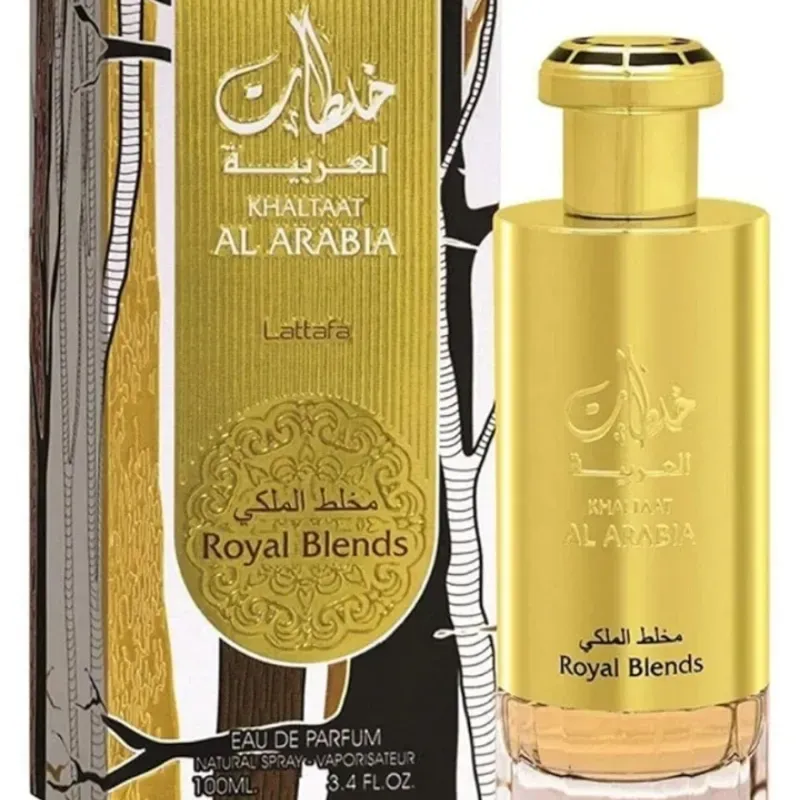 Eau de Parfum. Khaltaat Al Arabia Royal Blends 3.4 fl oz por Lattafa Fruity Spicy Woody Spray