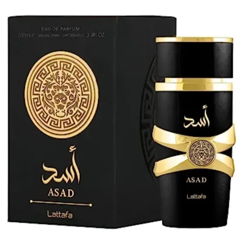 Lattafa Perfumes Asad for Unisex Eau de Parfum Spray, 3.4 onzas