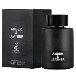 Maison Alhambra, Ámbar y Cuero 3.4 fl oz Eau de Arabian Parfum Picante y Floral Fragante para Hombres