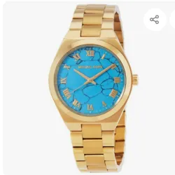 Michael Kors Lennox Quartz blue Dial womens Watch 