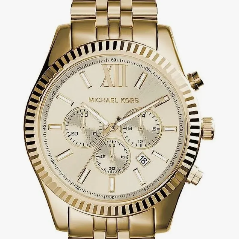 Michael Kors - Reloj cronógrafo Lexington de acero inoxidable