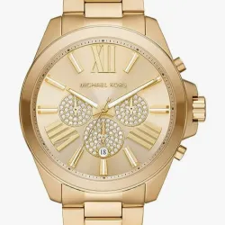 Michael Kors Reloj Wren cronógrafo de acero inoxidable dorado para hombre (Modelo: MK8928), Reloj de cuarzo