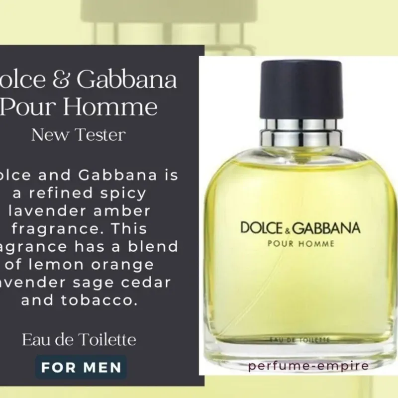 TESTER Dolce Gabanna Pour Homme 120ml eau de toillete 