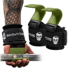 Ganchos de levantamiento de pesas (par)