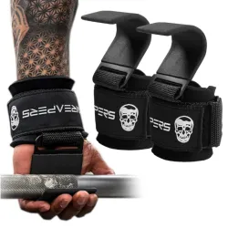 Ganchos de levantamiento de pesas (par)