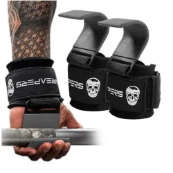 Ganchos de levantamiento de pesas (par)