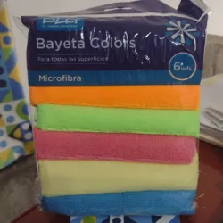 Bayeta microfibras colores 6u