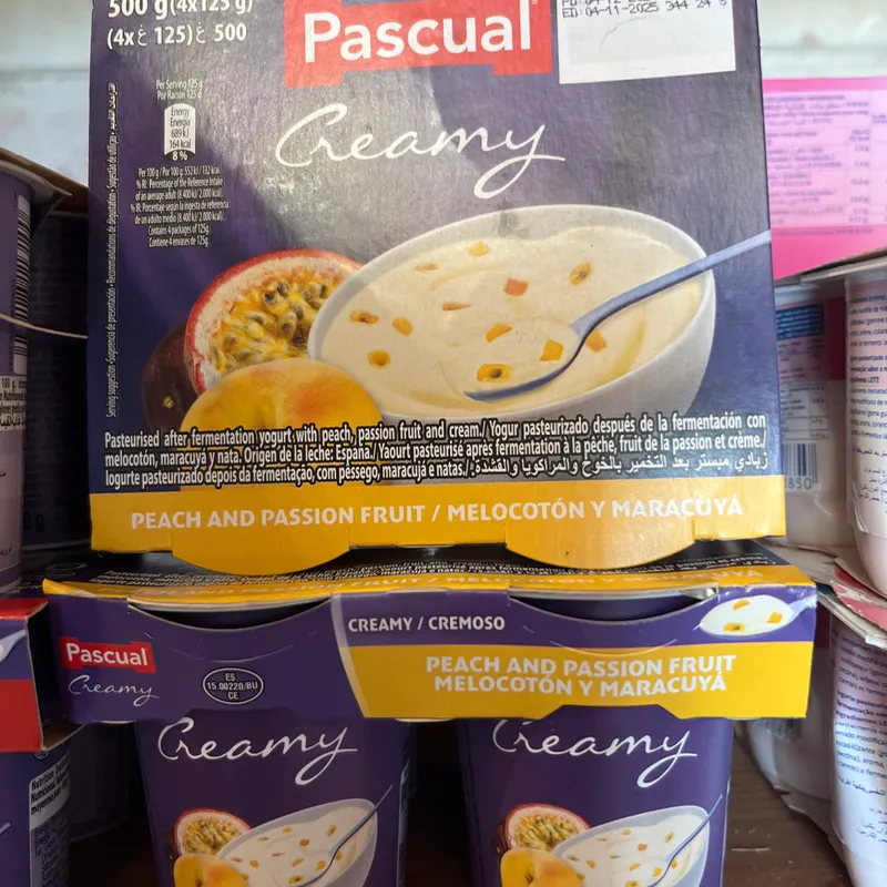 Yogurt Pascual Creamy Melocotón y Maracuyá 120g