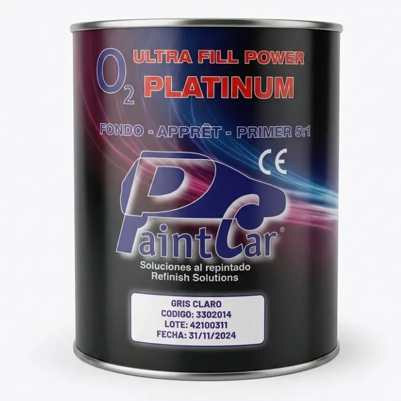PaintCar O2 Platinum Ultra Fill Power Primer 5:1 (Gris Claro)