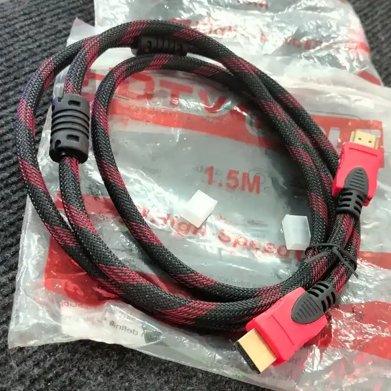 Cables HDMI enmallado Puntas Doradas