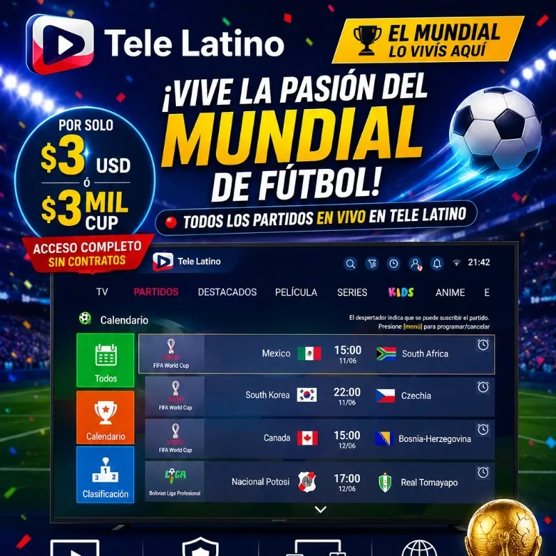 Mundial de Fútbol 2026 Tele Latino