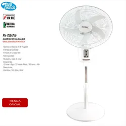 Ventilador SANKEY Recargable 16"