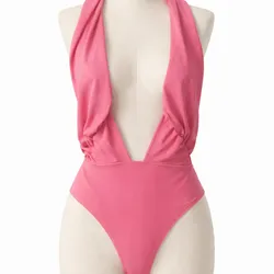 Body Rosa Escote Profundo Premium