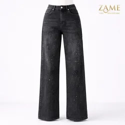 Jeans Denim Negro Glitter