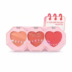 Paleta Blush Corazones – Efecto Natural & Glow