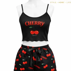 Pijama de Mujer 2 Piezas Cherry 🍒 Suave y Cómodo