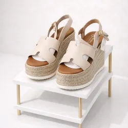 Sandalia Cuña Esparto Elegance