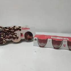 Juego de tazas de cristal