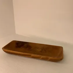 Bandeja rectangular de madera