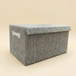 Caja con Tapa Gris Pequeña