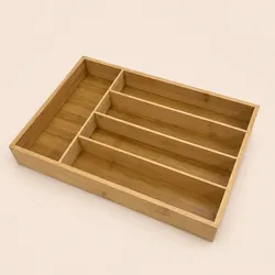 Caja de Bambú para cubiertos