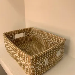 Cesta de fibra natural