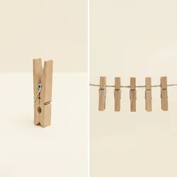 Clips pinzas de madera