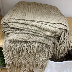 Mantas Tejidas Beige
