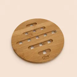 Soporte Redondo Bambú