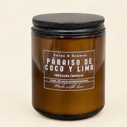 Vela aromática Paraíso de Coco y Lima