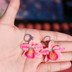 Familia de orquídeas rosas