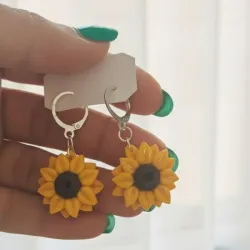 Girasoles con argollitas