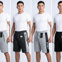 Shorts Hombre Sport con Bolsillos Zipper 