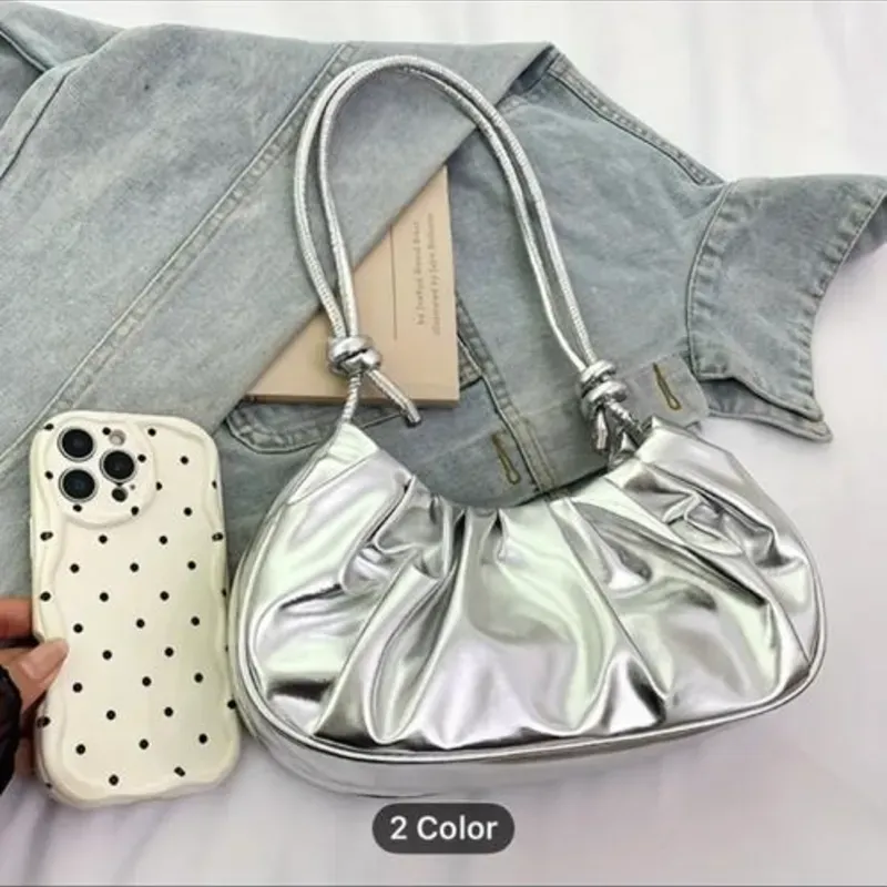 Bolso plateado 