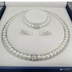 Conjunto 3 piezas de perlas