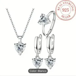 Conjunto de accesorios de plata S925